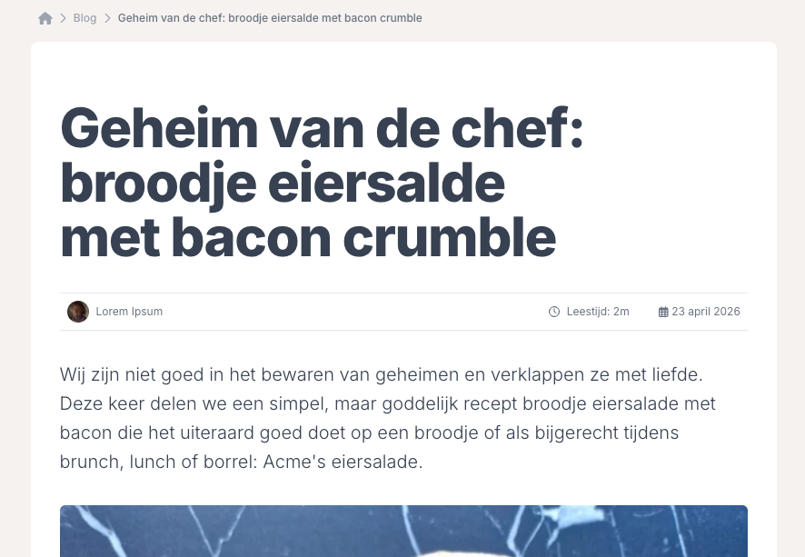 Een screenshot van een pop-up gemaakt met de pop-up plugin